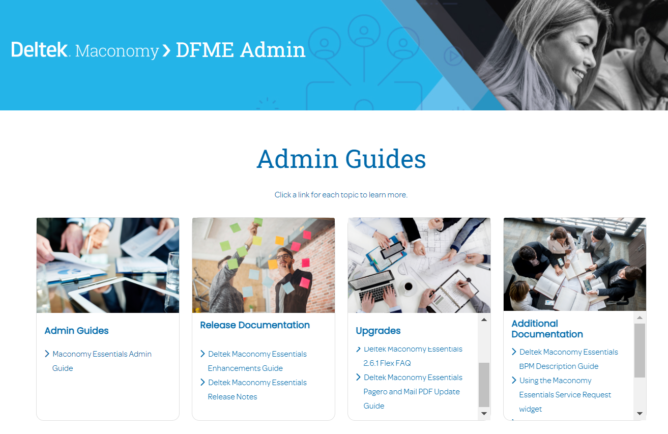 DFME Admin Screenshot
