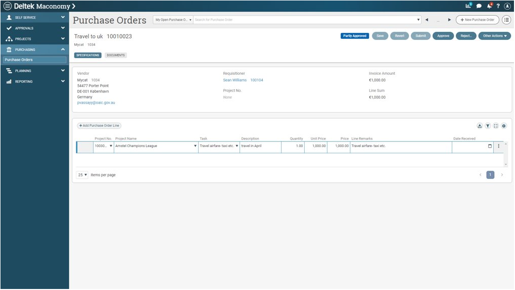 Purchase Orders